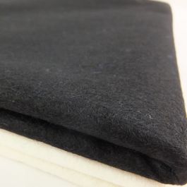 Black Wool Felt Fabric